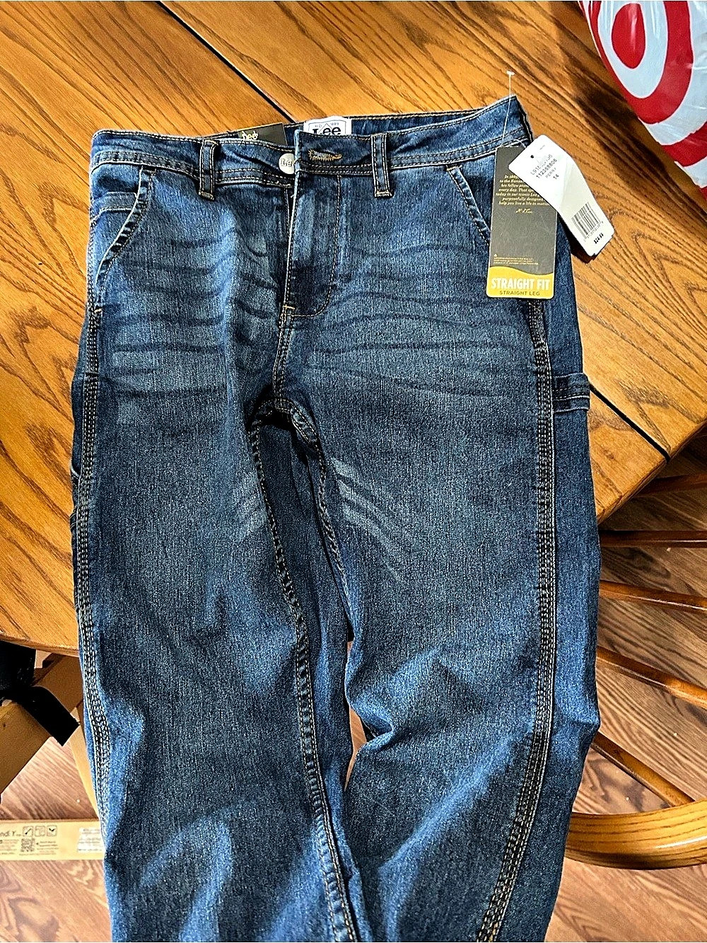 Lee Perry Straight Fit Jeans Blue Waist 14 NWT